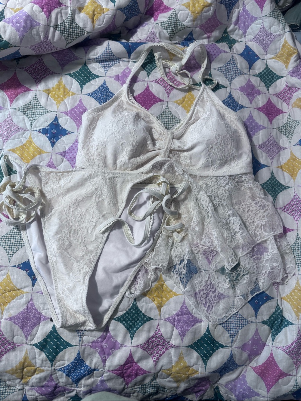 NWOT Shein Lace Tankini Set